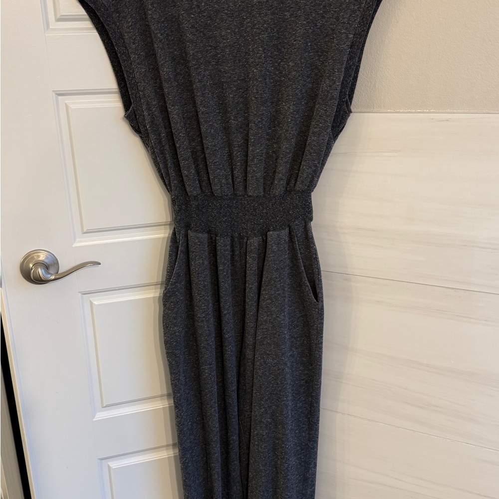 Rebecca Taylor Charcoal Gray Sleeveless Jumpsuit size small